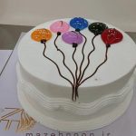 کیک تولد با طرح بادکنکی