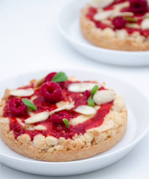 کیک رژیمی کرامبل بری نارگیل