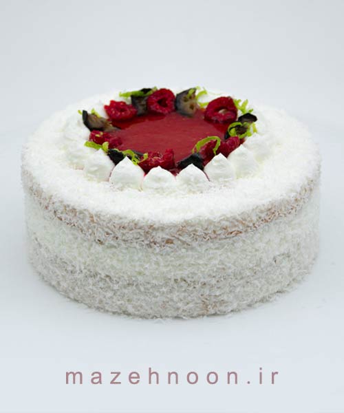 کیک تولد رژیمی نارگیلی